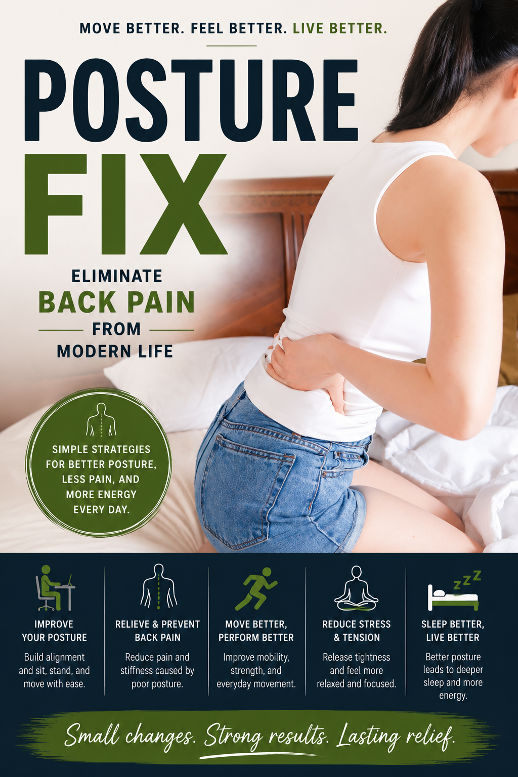 Posture Fix: Eliminate Back Pain From Modern Life